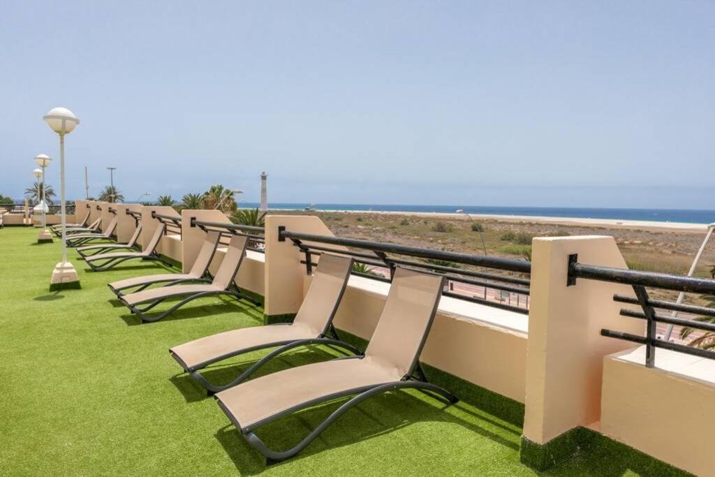 Vista Oceano Spiaggia A 250 M Wi-Fi Ac E Tv In Camera E Zona Giorno Morro Jable Buitenkant foto